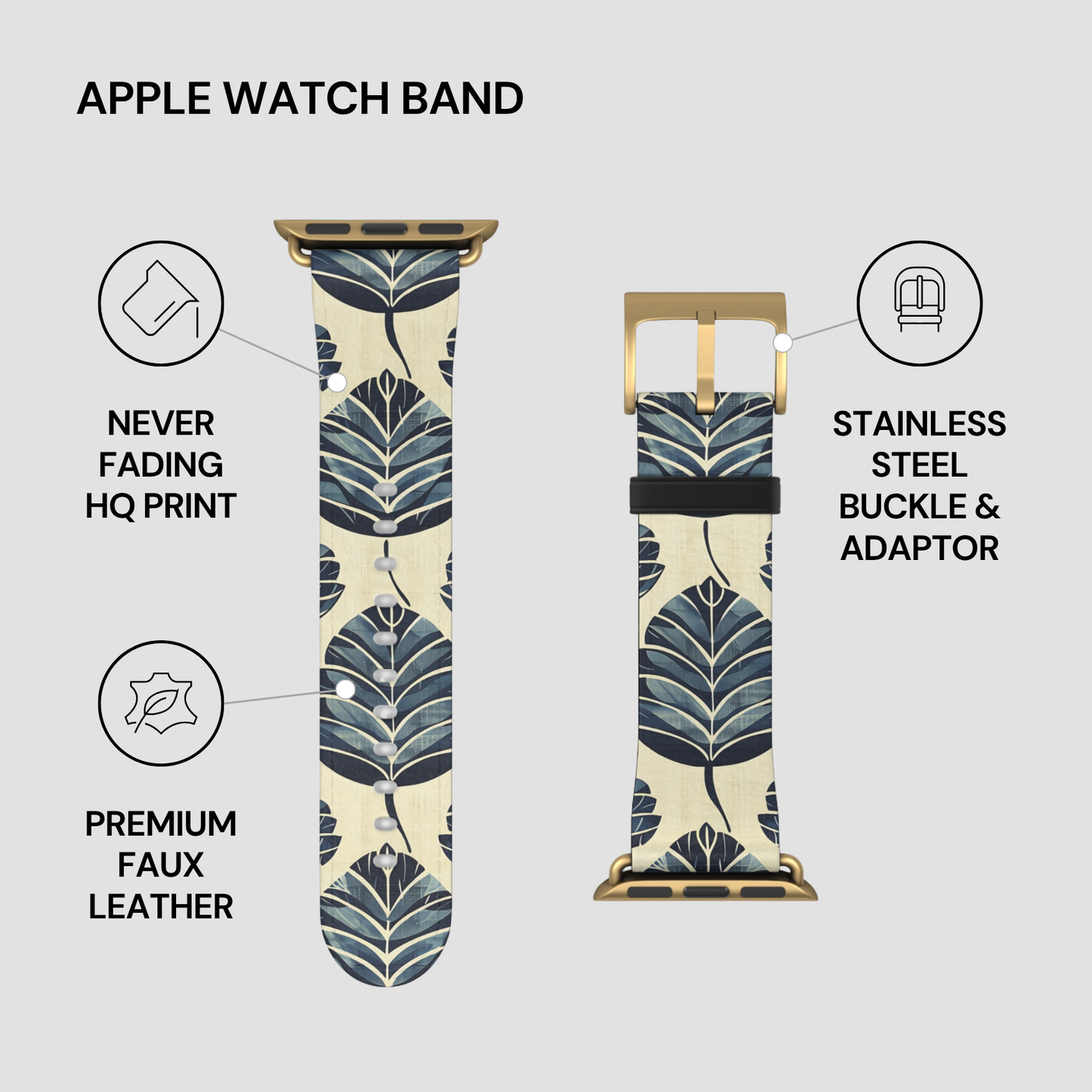 Indigo Leaf | Apple Watch Band
