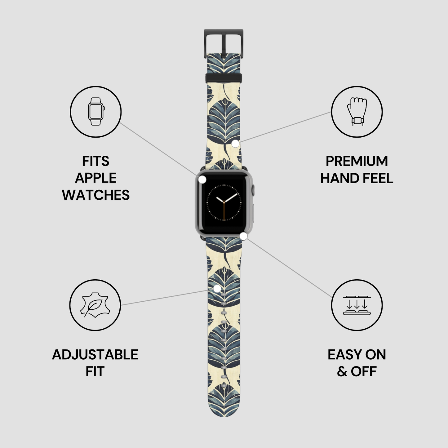Indigo Leaf | Apple Watch Band