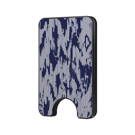 Indigo Weave Magnetic Wallet product image on a plain white background