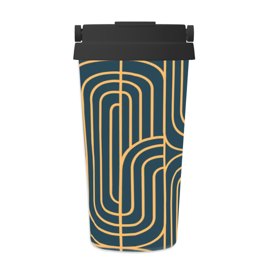 Gold on Teal | Insulated Travel Mug