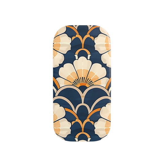Decorative phone case with floral pattern on a white background
