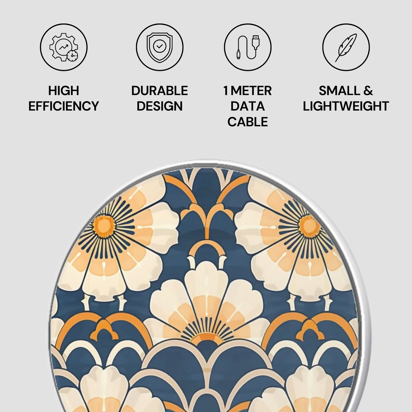 Ivory Bloom | Wireless Charger