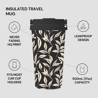 Ivory Vine | Insulated Travel Mug
