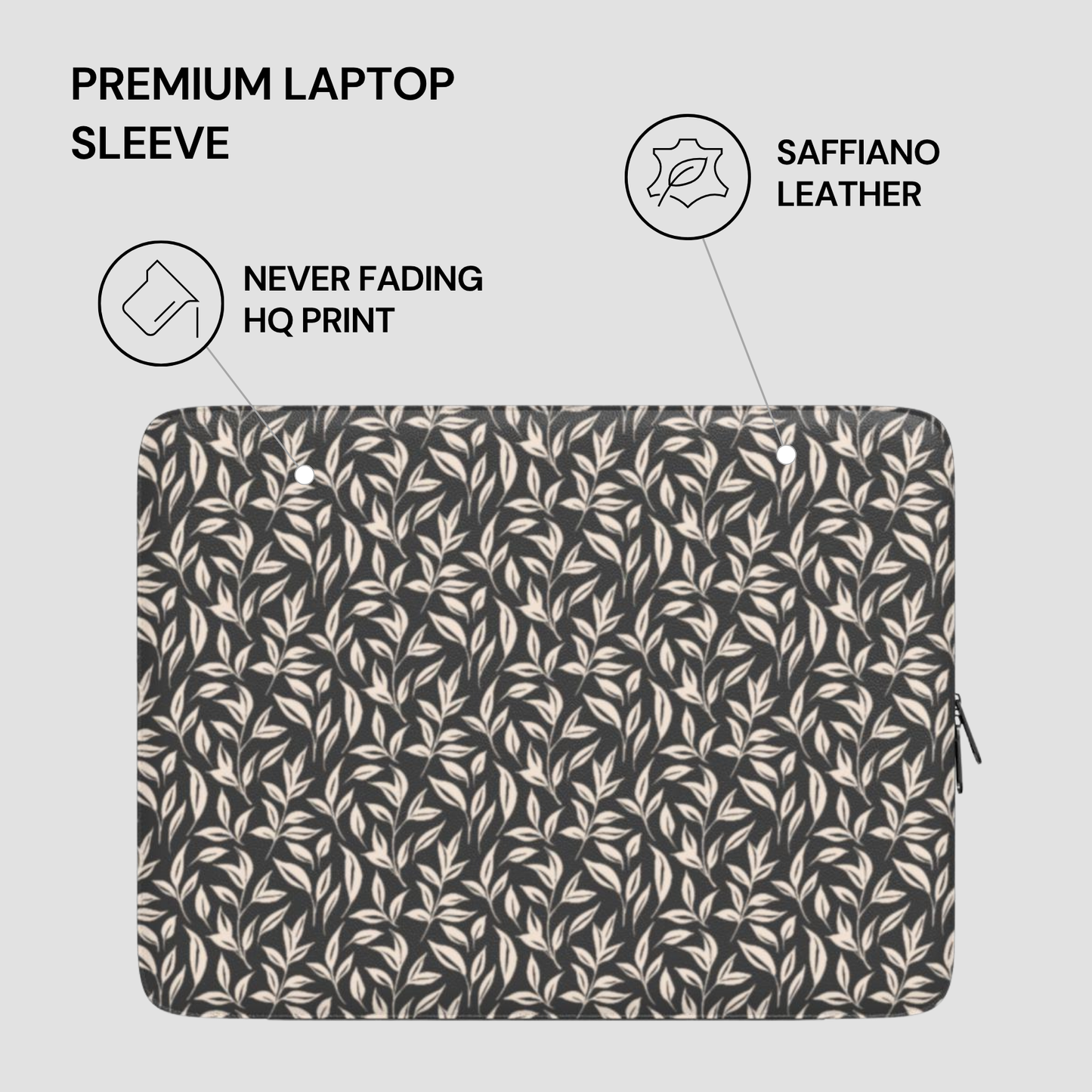 Ivory Vine | Premium Laptop Sleeve