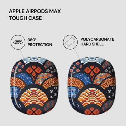 Apple AirPods Max tough case with colorful design on a light gray background | Casenari