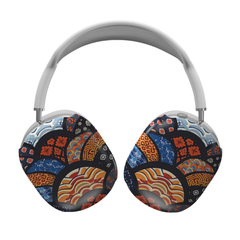 Headphones with a colorful pattern on a white background | Casenari