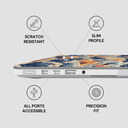 Laptop skin with features labeled on a light gray background