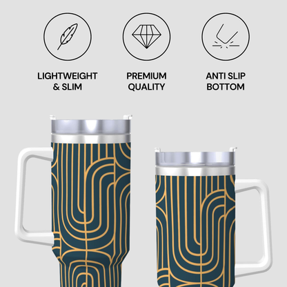 Gold on Teal | Large Tumbler