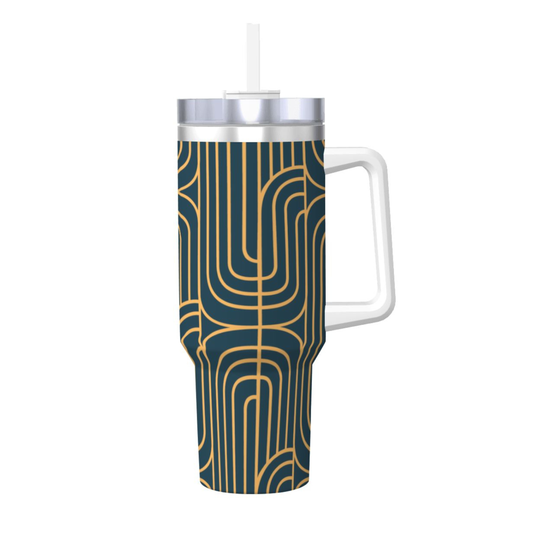 Gold on Teal | Large Tumbler