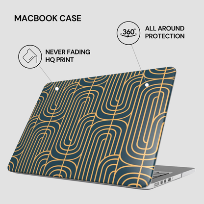 Gold on Teal | MacBook Case