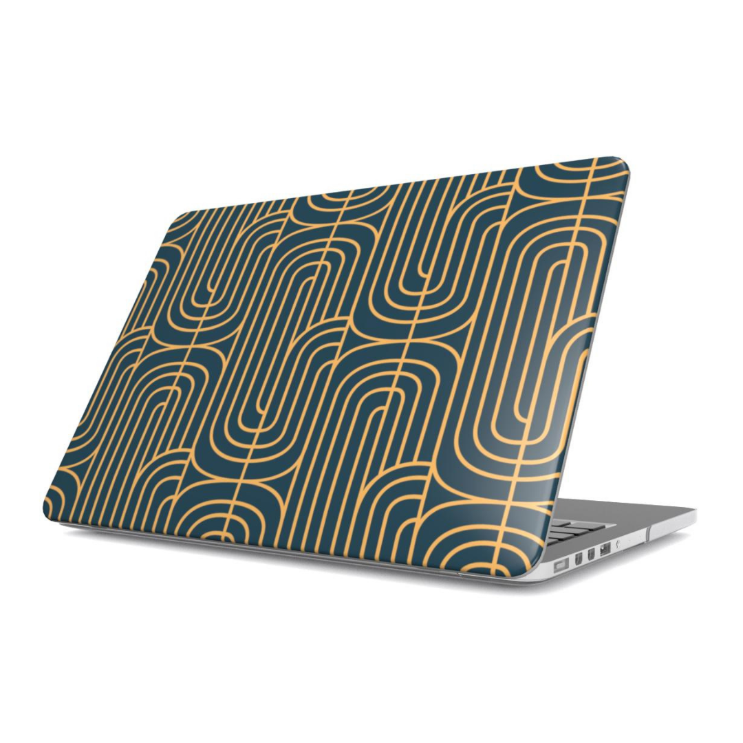 Gold on Teal | MacBook Case