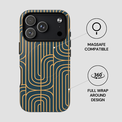 Gold On Teal | MagSafe Tough