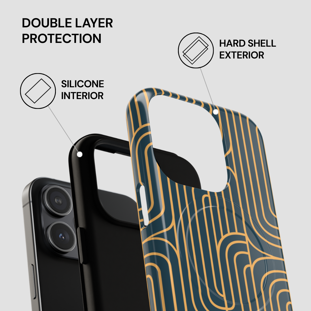Gold On Teal | MagSafe Tough