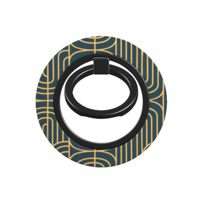 Gold on Teal | Magnetic Ring Holder