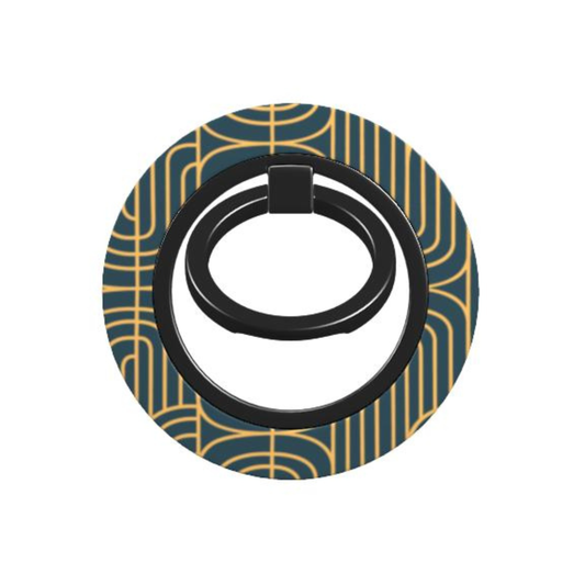 Gold on Teal | Magnetic Ring Holder