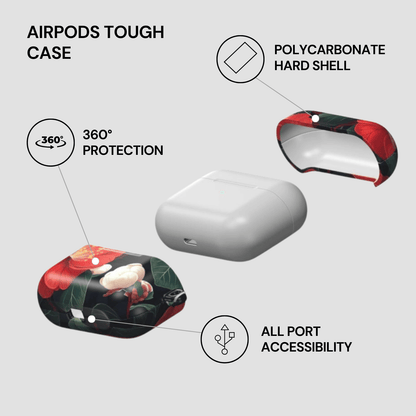 Midnight Camellia | Apple Airpods Case