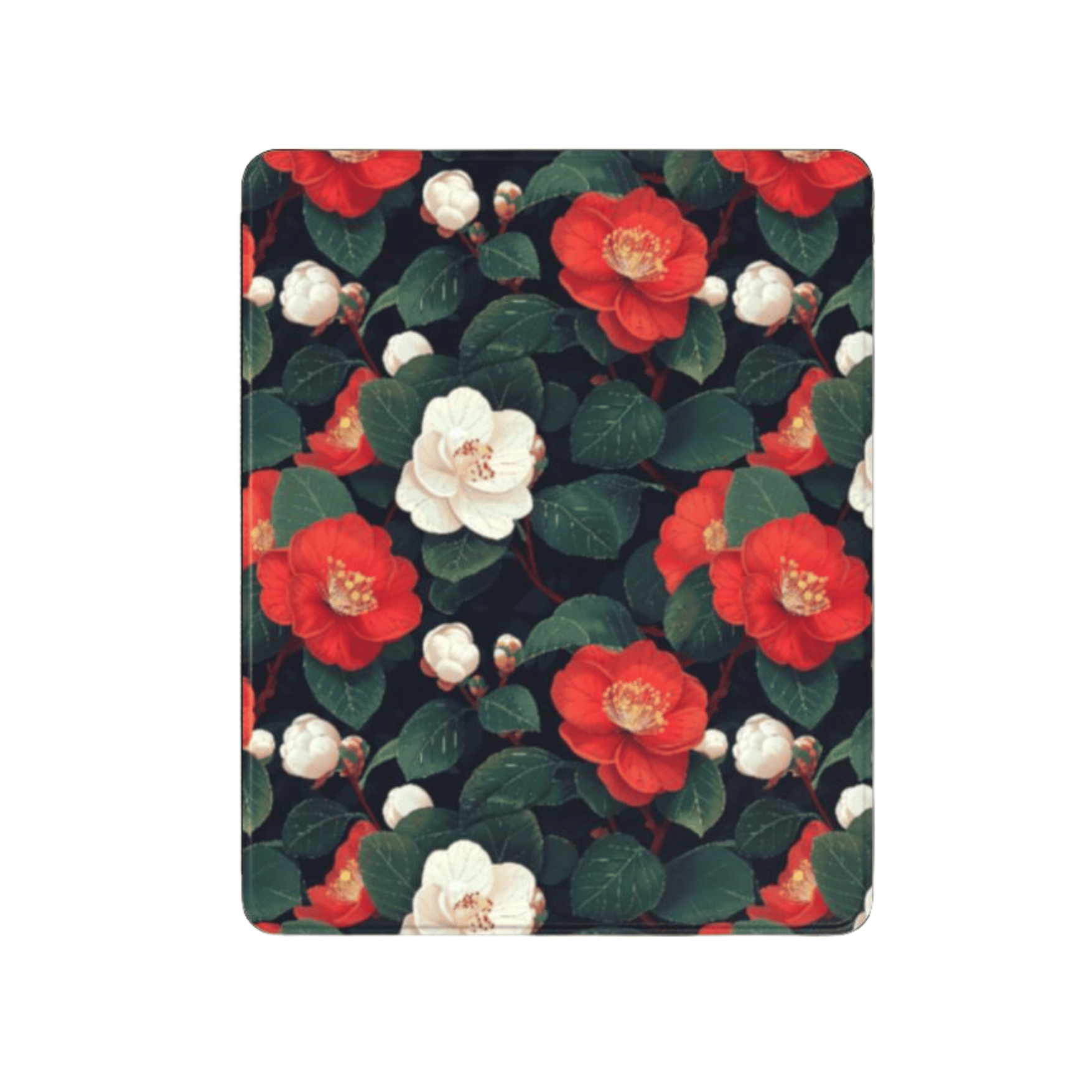 Floral patterned product on a white background