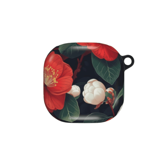 Decorative case with floral design on a white background