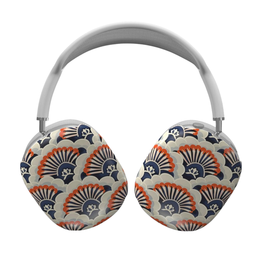 Patterned ear muffs on a white background