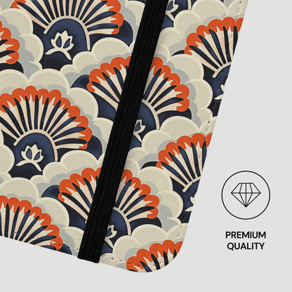 Patterned product with decorative design and 'Premium Quality' label.