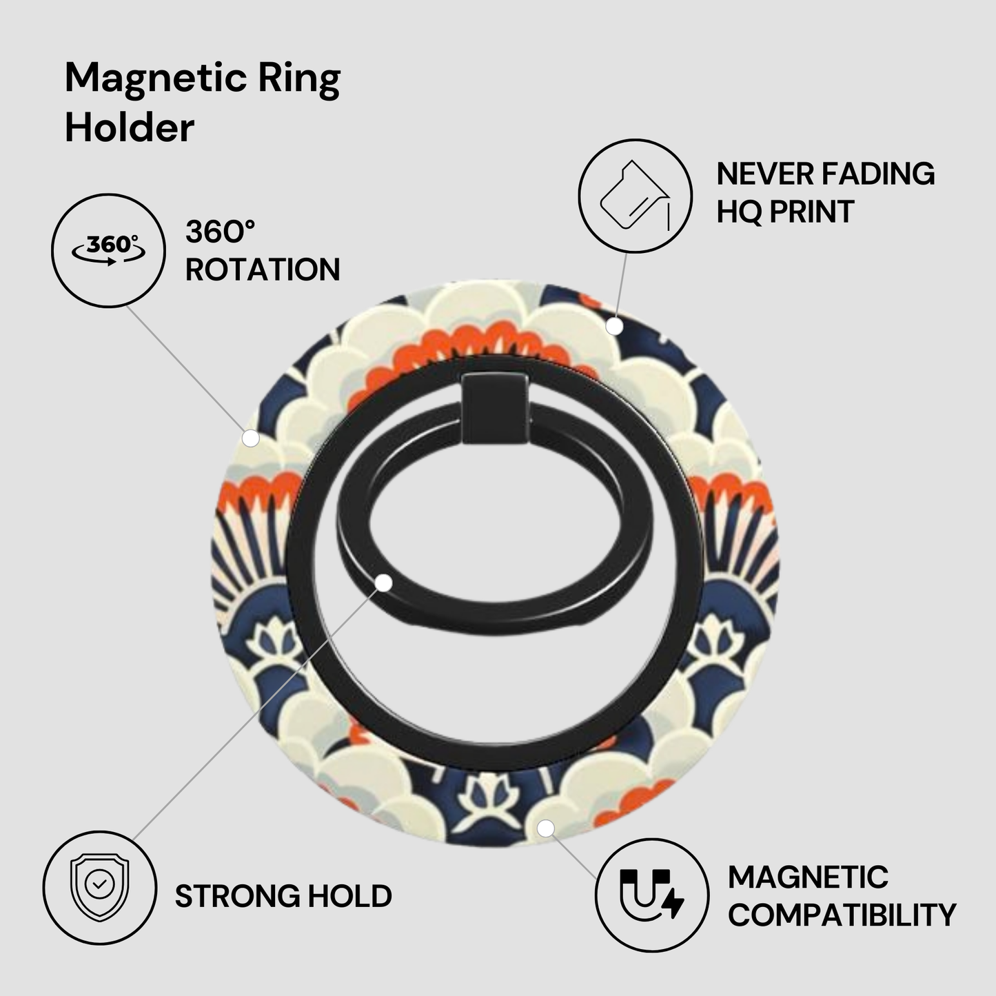 Midnight Crest Ring Holder Specs