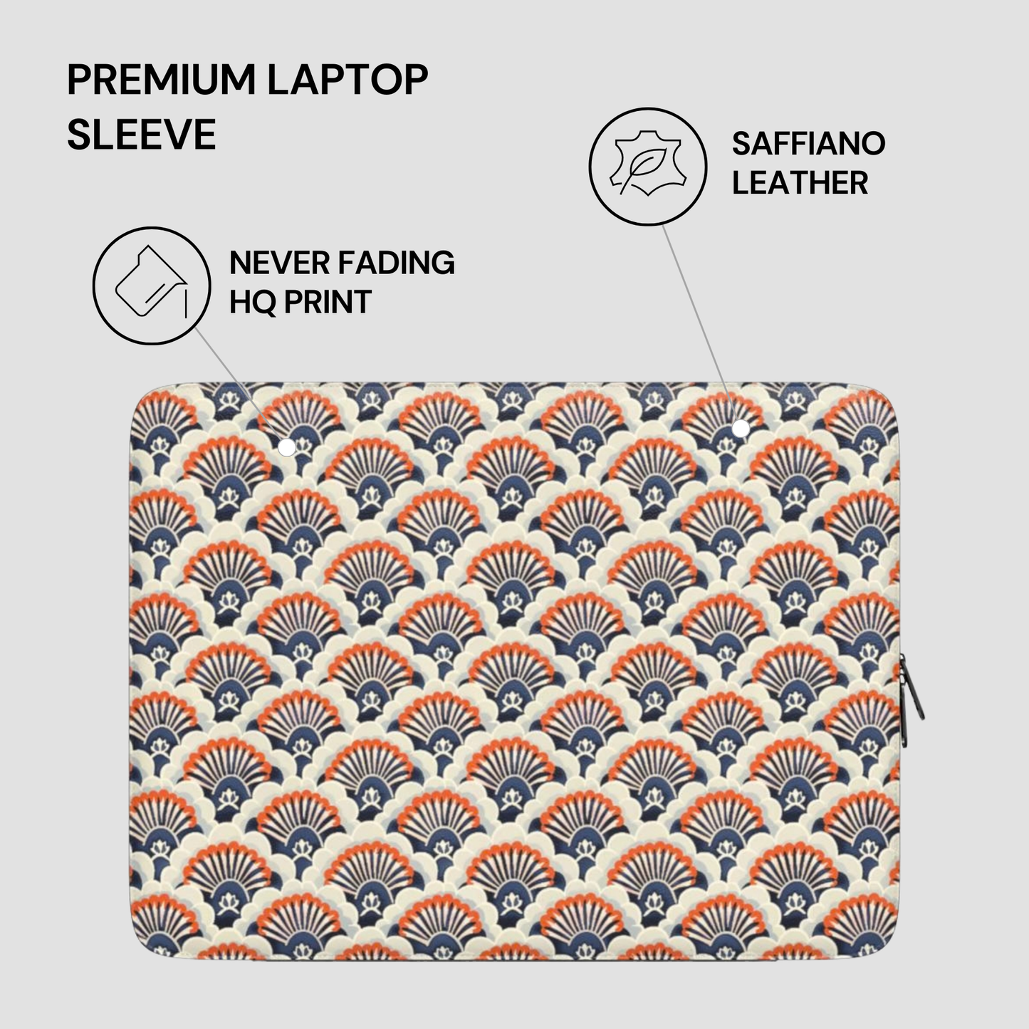 Midnight Crest Premium Laptop Sleeve Features