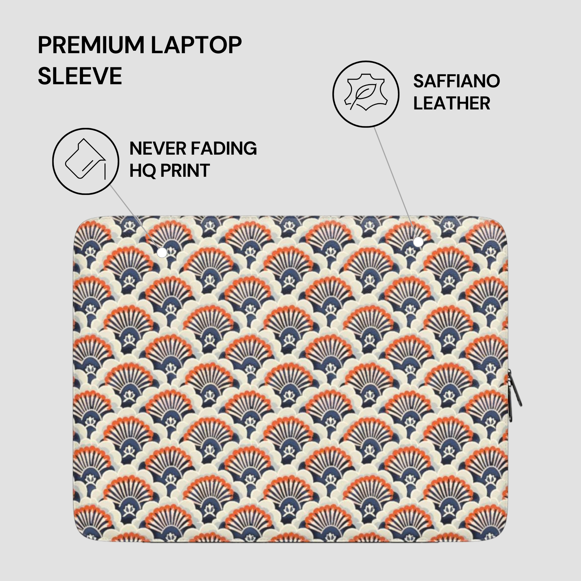 Midnight Crest Premium Laptop Sleeve Features
