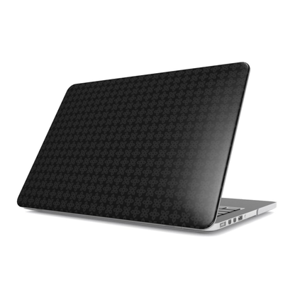 Black textured laptop case on a white background