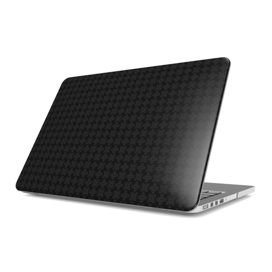 Black textured laptop case on a white background