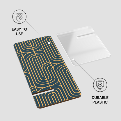 Gold on Teal | Mobile Display Stand