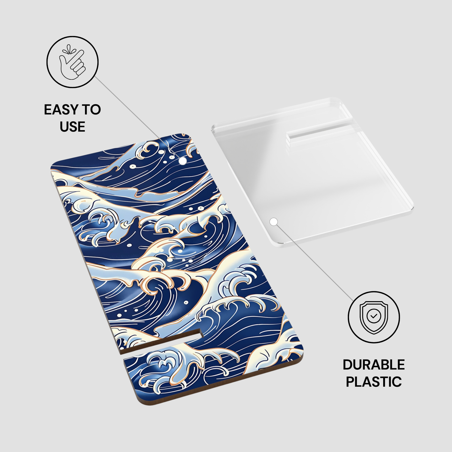 Phone case with wave design on a white background | Casenari