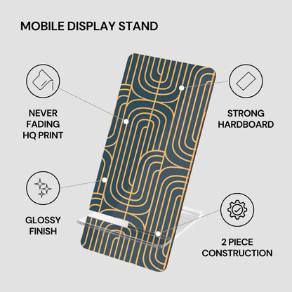 Gold on Teal | Mobile Display Stand
