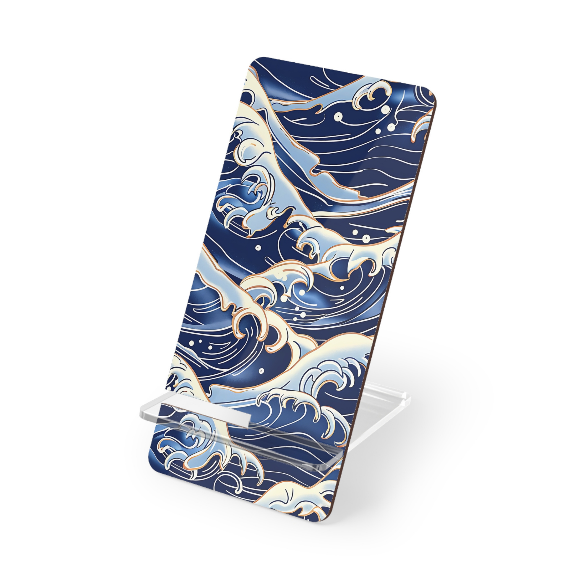 Phone stand with wave design on a white background | Casenari
