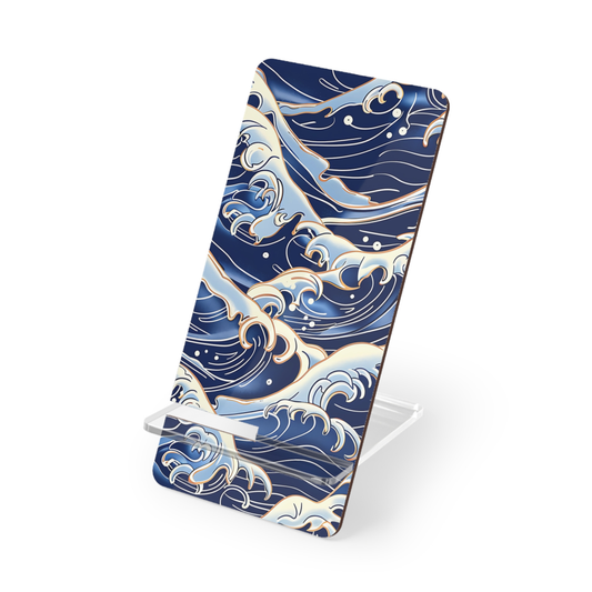 Phone stand with wave design on a white background | Casenari