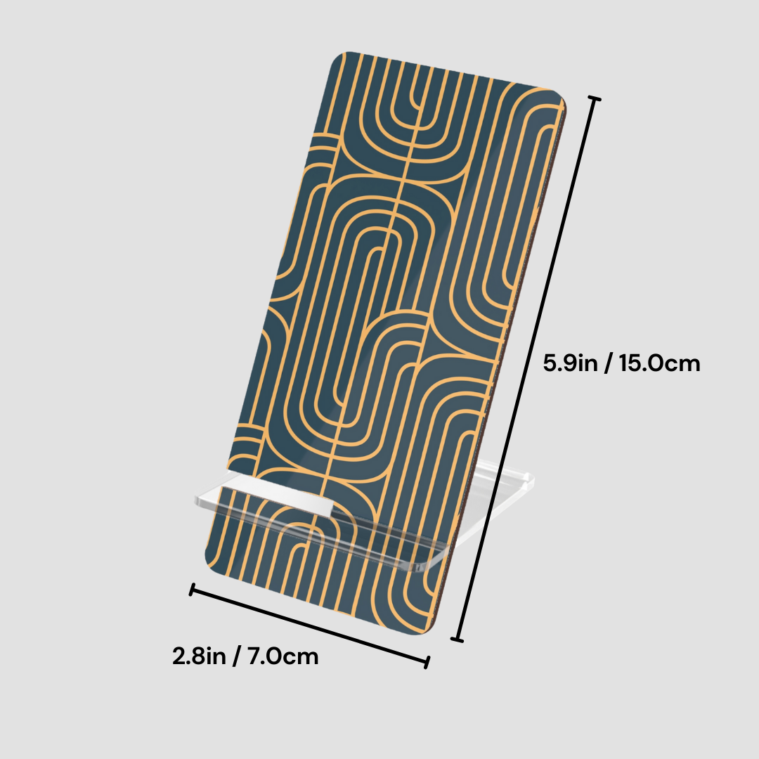Gold on Teal | Mobile Display Stand