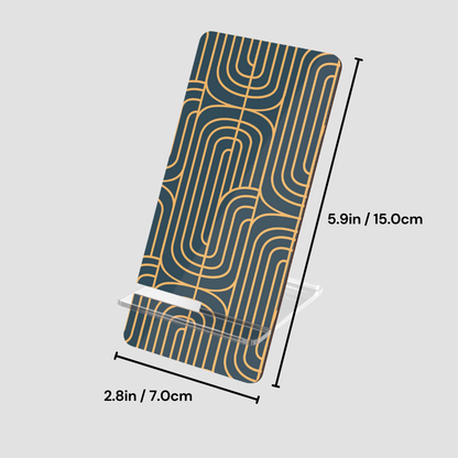 Gold on Teal | Mobile Display Stand