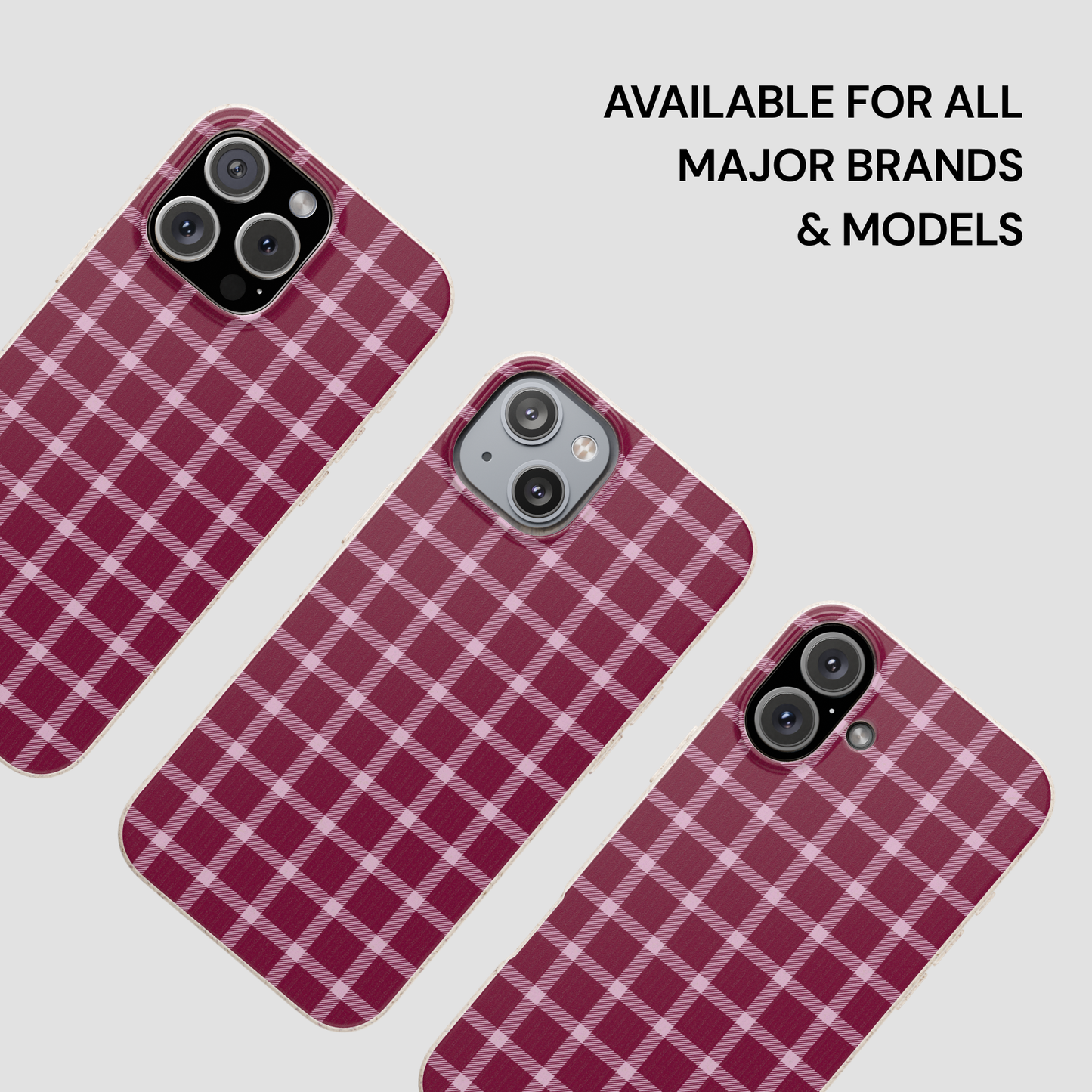 Mulberry Plaid | Biodegradable