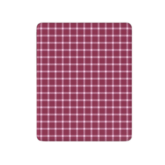 Red and white checkered fabric on a white background