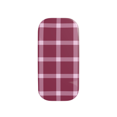 Red and white checkered tray on a white background