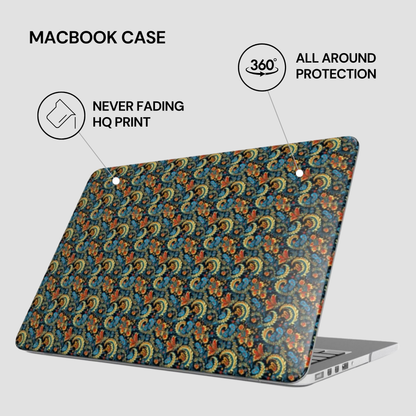 Laptop case with a colorful pattern on a white background