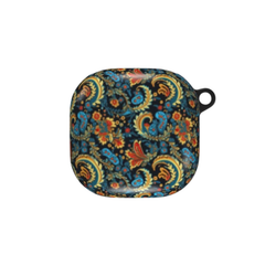 Colorful paisley patterned case on a white background
