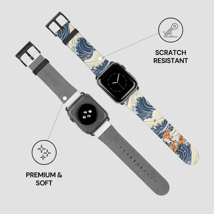 Two watch straps with different designs on a light gray background | Casenari