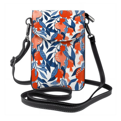 Phone case with pomegranate pattern on a white background