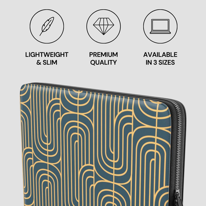 Gold on Teal | Premium Laptop Sleeve