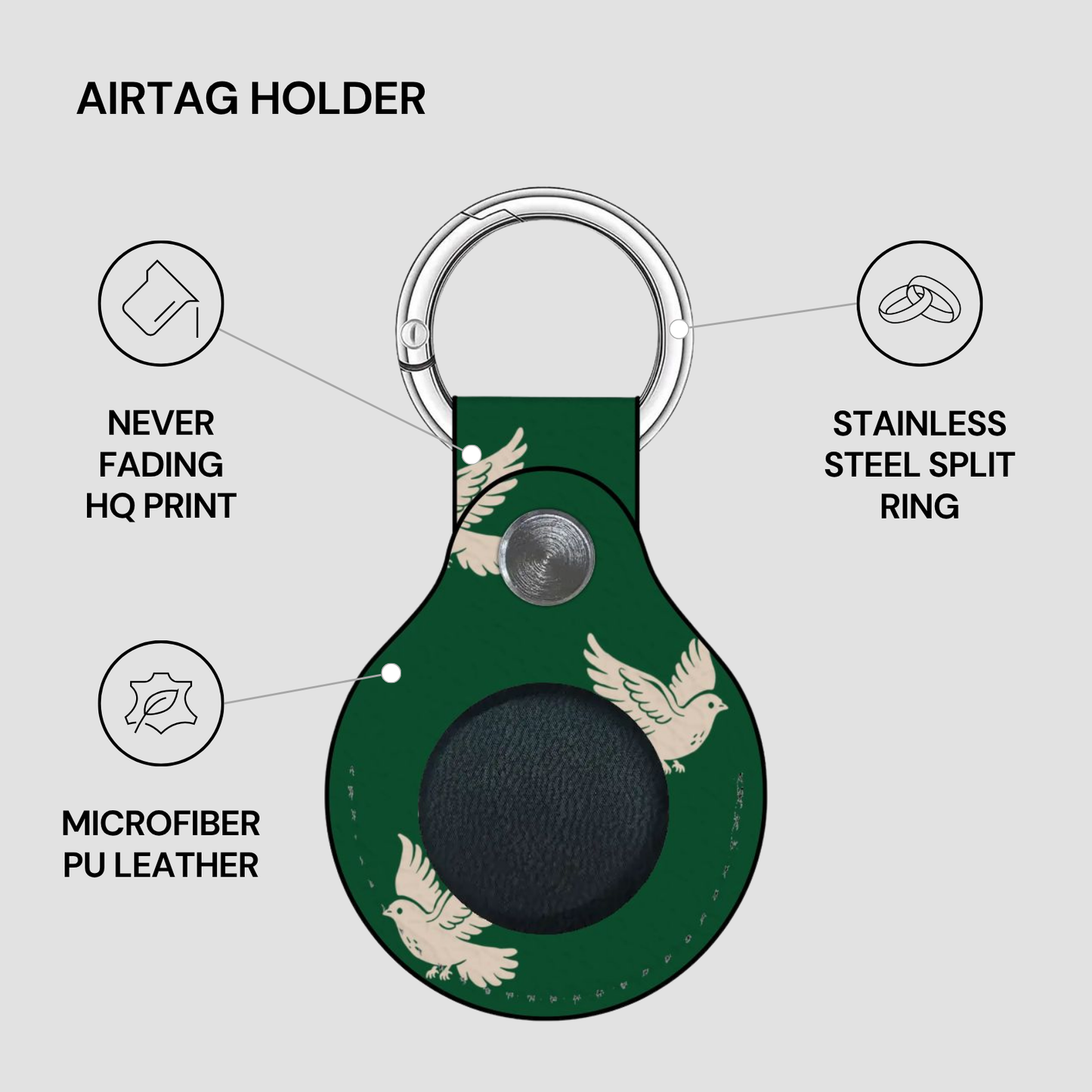Royal Dove | Airtag Holder