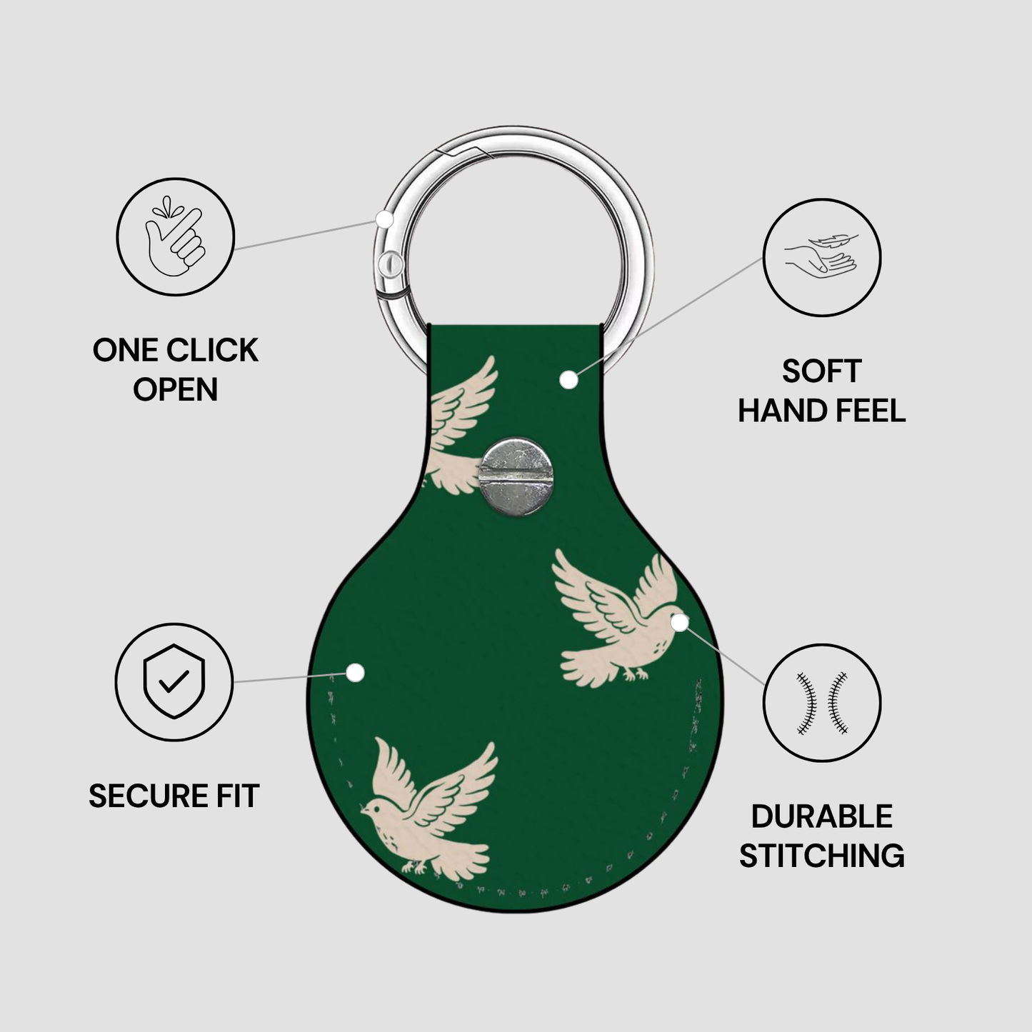 Royal Dove | Airtag Holder