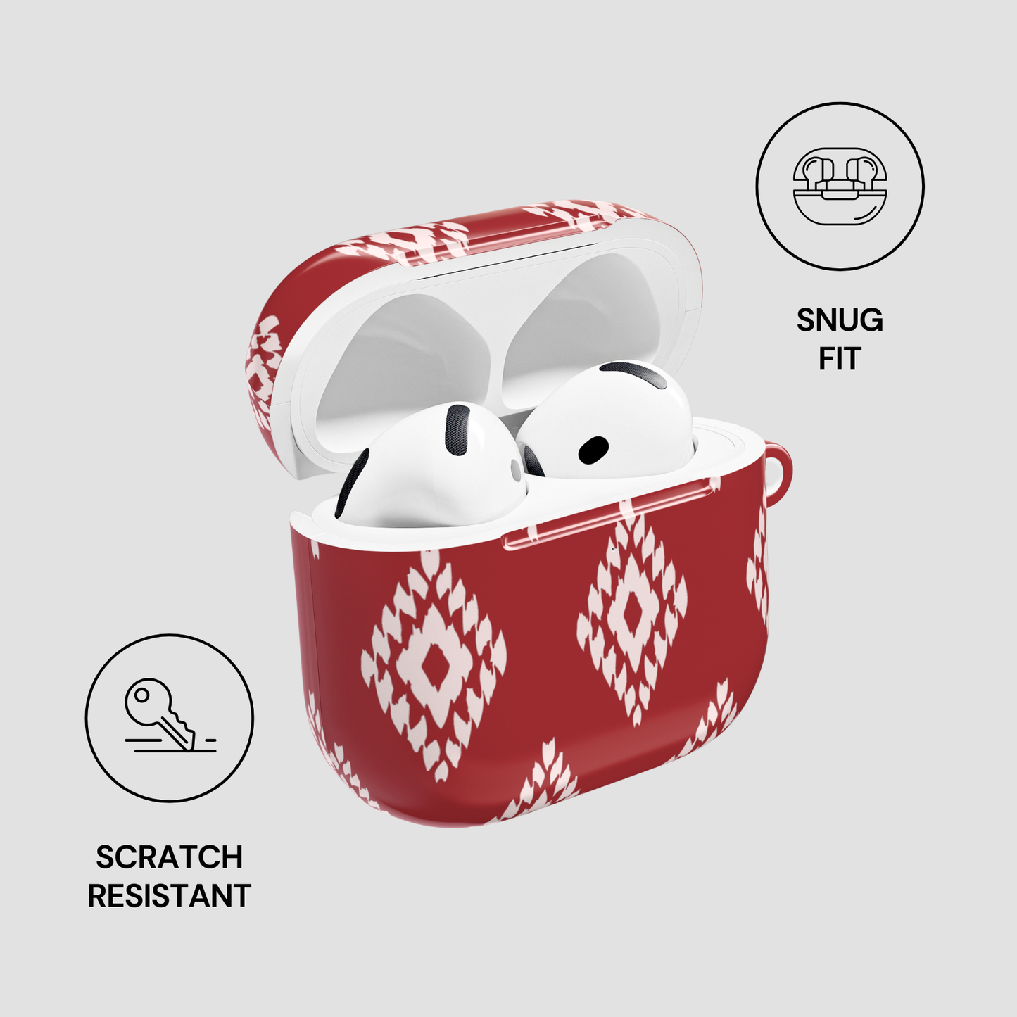 Ruby Ikat | Apple Airpods Case