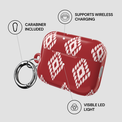 Ruby Ikat | Apple Airpods Case