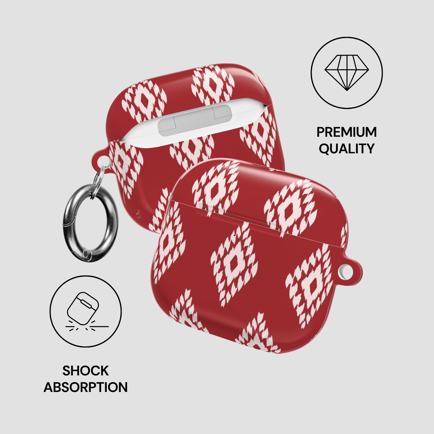 Ruby Ikat | Apple Airpods Case