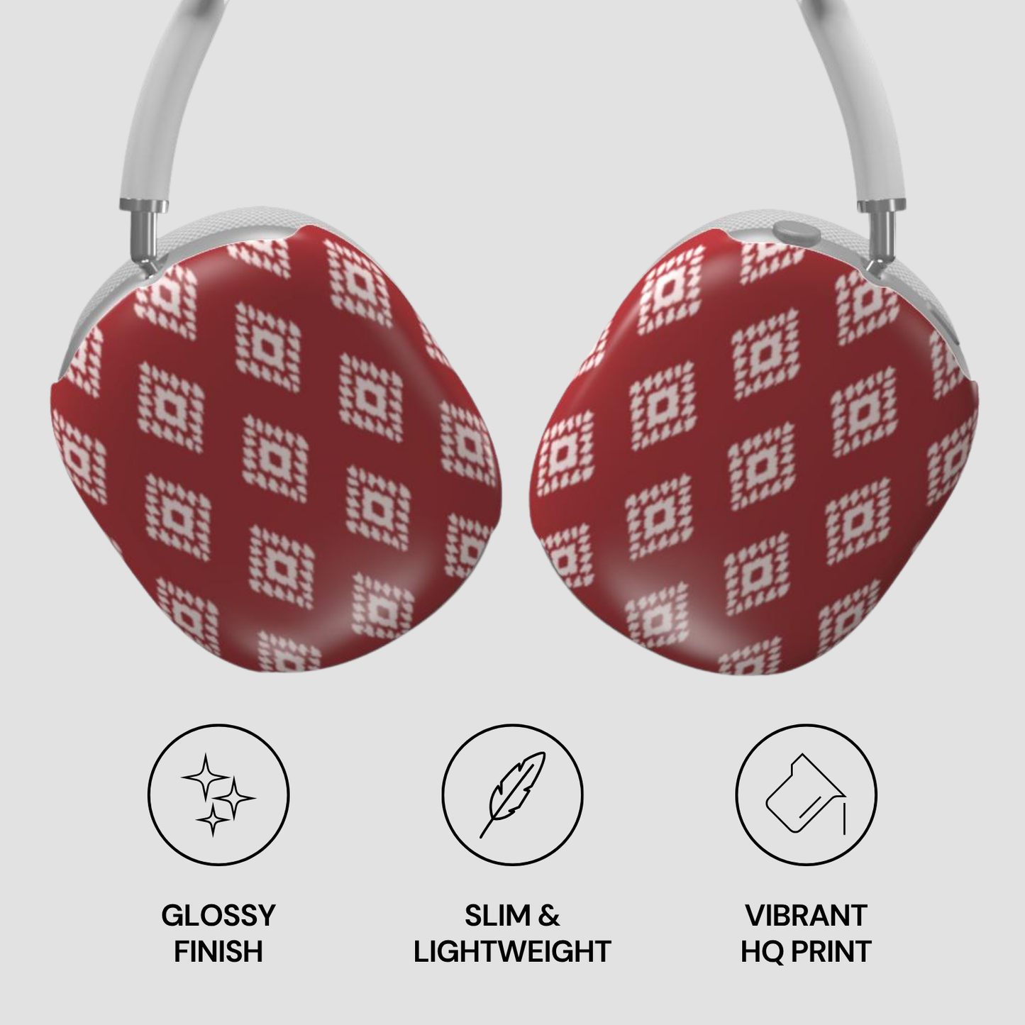 Ruby Ikat | Apple AirPods Max Case